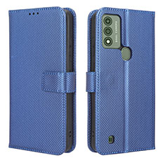 Coque Portefeuille Livre Cuir Etui Clapet BY1 pour Wiko Voix Bleu