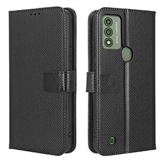 Coque Portefeuille Livre Cuir Etui Clapet BY1 pour Wiko Voix Noir