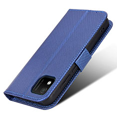 Coque Portefeuille Livre Cuir Etui Clapet BY1 pour Wiko Y52 Bleu