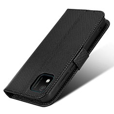 Coque Portefeuille Livre Cuir Etui Clapet BY1 pour Wiko Y52 Noir