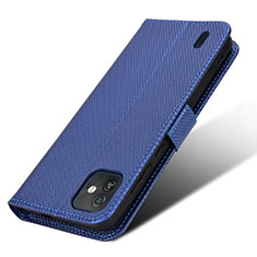 Coque Portefeuille Livre Cuir Etui Clapet BY1 pour Wiko Y82 Bleu