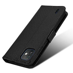 Coque Portefeuille Livre Cuir Etui Clapet BY1 pour Wiko Y82 Noir