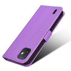 Coque Portefeuille Livre Cuir Etui Clapet BY1 pour Wiko Y82 Violet