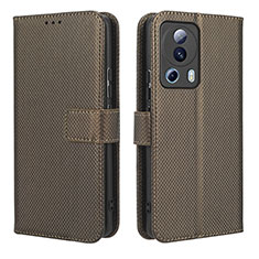 Coque Portefeuille Livre Cuir Etui Clapet BY1 pour Xiaomi Mi 12 Lite NE 5G Marron