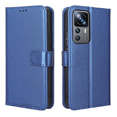 Coque Portefeuille Livre Cuir Etui Clapet BY1 pour Xiaomi Mi 12T 5G Bleu