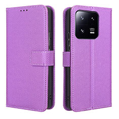 Coque Portefeuille Livre Cuir Etui Clapet BY1 pour Xiaomi Mi 13 Pro 5G Violet