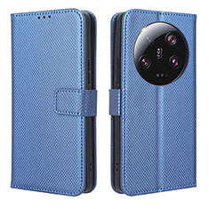 Coque Portefeuille Livre Cuir Etui Clapet BY1 pour Xiaomi Mi 13 Ultra 5G Bleu