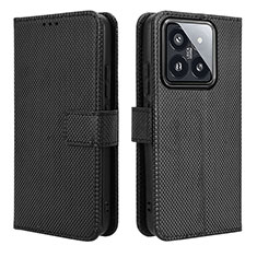 Coque Portefeuille Livre Cuir Etui Clapet BY1 pour Xiaomi Mi 14 5G Noir