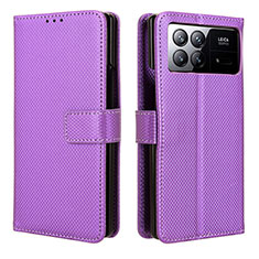 Coque Portefeuille Livre Cuir Etui Clapet BY1 pour Xiaomi Mix Fold 3 5G Violet