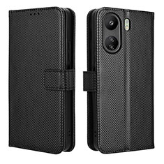 Coque Portefeuille Livre Cuir Etui Clapet BY1 pour Xiaomi Poco C65 Noir