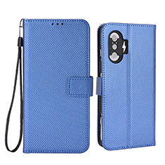 Coque Portefeuille Livre Cuir Etui Clapet BY1 pour Xiaomi Poco F3 GT 5G Bleu