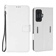 Coque Portefeuille Livre Cuir Etui Clapet BY1 pour Xiaomi Poco F4 GT 5G Blanc
