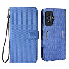 Coque Portefeuille Livre Cuir Etui Clapet BY1 pour Xiaomi Poco F4 GT 5G Bleu