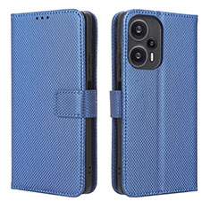 Coque Portefeuille Livre Cuir Etui Clapet BY1 pour Xiaomi Poco F5 5G Bleu