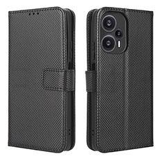 Coque Portefeuille Livre Cuir Etui Clapet BY1 pour Xiaomi Poco F5 5G Noir