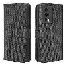 Coque Portefeuille Livre Cuir Etui Clapet BY1 pour Xiaomi Poco F5 Pro 5G Noir