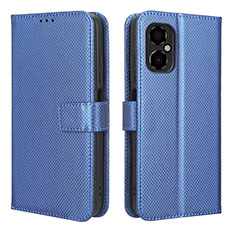 Coque Portefeuille Livre Cuir Etui Clapet BY1 pour Xiaomi Poco M4 5G Bleu