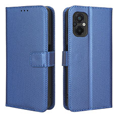 Coque Portefeuille Livre Cuir Etui Clapet BY1 pour Xiaomi Poco M5 4G Bleu