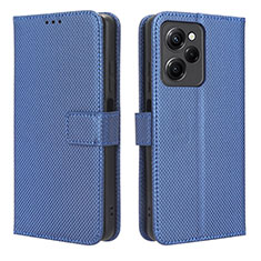 Coque Portefeuille Livre Cuir Etui Clapet BY1 pour Xiaomi Poco X5 Pro 5G Bleu