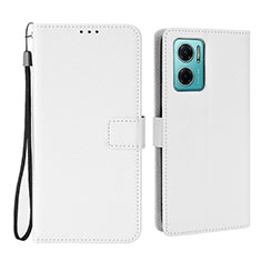 Coque Portefeuille Livre Cuir Etui Clapet BY1 pour Xiaomi Redmi 10 Prime Plus 5G Blanc