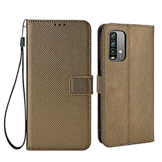 Coque Portefeuille Livre Cuir Etui Clapet BY1 pour Xiaomi Redmi 9 Power Marron