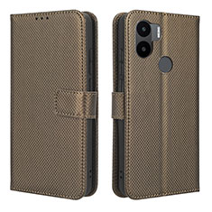 Coque Portefeuille Livre Cuir Etui Clapet BY1 pour Xiaomi Redmi A1 Plus Marron