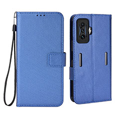 Coque Portefeuille Livre Cuir Etui Clapet BY1 pour Xiaomi Redmi K50 Gaming 5G Bleu