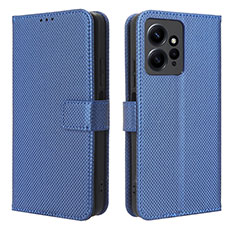 Coque Portefeuille Livre Cuir Etui Clapet BY1 pour Xiaomi Redmi Note 12 4G Bleu