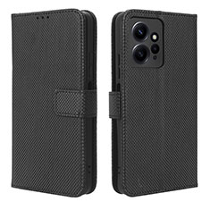 Coque Portefeuille Livre Cuir Etui Clapet BY1 pour Xiaomi Redmi Note 12 4G Noir