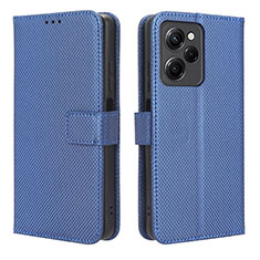 Coque Portefeuille Livre Cuir Etui Clapet BY1 pour Xiaomi Redmi Note 12 Pro Speed 5G Bleu