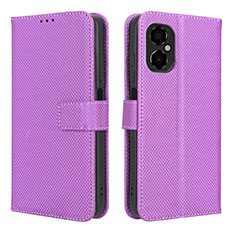 Coque Portefeuille Livre Cuir Etui Clapet BY1 pour Xiaomi Redmi Note 12R Pro 5G Violet