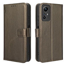 Coque Portefeuille Livre Cuir Etui Clapet BY1 pour Xiaomi Redmi Note 12S Marron