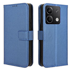 Coque Portefeuille Livre Cuir Etui Clapet BY1 pour Xiaomi Redmi Note 13 5G Bleu