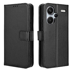 Coque Portefeuille Livre Cuir Etui Clapet BY1 pour Xiaomi Redmi Note 13 Pro+ Plus 5G Noir