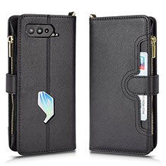 Coque Portefeuille Livre Cuir Etui Clapet BY2 pour Asus ROG Phone 5 Pro Noir