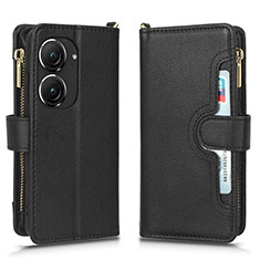 Coque Portefeuille Livre Cuir Etui Clapet BY2 pour Asus ZenFone 10 Noir