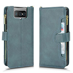 Coque Portefeuille Livre Cuir Etui Clapet BY2 pour Asus Zenfone 7 Pro ZS671KS Vert