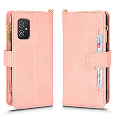 Coque Portefeuille Livre Cuir Etui Clapet BY2 pour Asus Zenfone 8 ZS590KS Or Rose