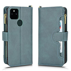 Coque Portefeuille Livre Cuir Etui Clapet BY2 pour Google Pixel 5a 5G Vert