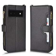 Coque Portefeuille Livre Cuir Etui Clapet BY2 pour Google Pixel 6 5G Noir