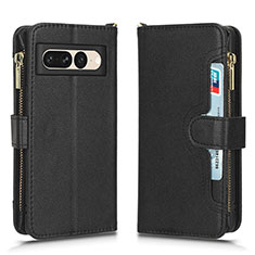 Coque Portefeuille Livre Cuir Etui Clapet BY2 pour Google Pixel 7 Pro 5G Noir