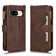 Coque Portefeuille Livre Cuir Etui Clapet BY2 pour Google Pixel 8 5G Marron