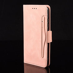 Coque Portefeuille Livre Cuir Etui Clapet BY2 pour Huawei Mate 40 Pro+ Plus Rose