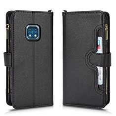 Coque Portefeuille Livre Cuir Etui Clapet BY2 pour Nokia XR20 Noir