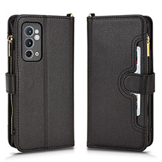 Coque Portefeuille Livre Cuir Etui Clapet BY2 pour OnePlus 9R 5G Noir