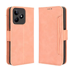 Coque Portefeuille Livre Cuir Etui Clapet BY2 pour Realme C51 Violet