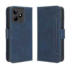 Coque Portefeuille Livre Cuir Etui Clapet BY2 pour Realme C53 Vert