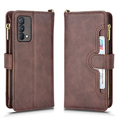 Coque Portefeuille Livre Cuir Etui Clapet BY2 pour Realme GT Master 5G Marron