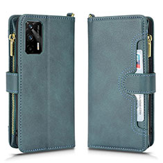 Coque Portefeuille Livre Cuir Etui Clapet BY2 pour Realme GT Neo 2T 5G Vert