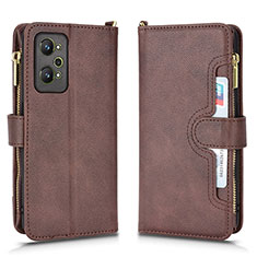 Coque Portefeuille Livre Cuir Etui Clapet BY2 pour Realme GT Neo2 5G Marron